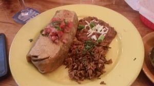 Vegan hot burrito at Mother's Cantina - Philadelphia in Ocean City