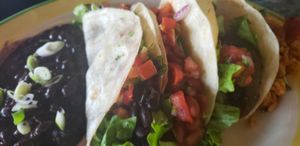 black, pinto, portabella tacos at Mother's Cantina - Philadelphia in Ocean City