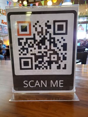 Menu Scan Code at Bangkok Street in Las Vegas