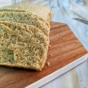 Corn bread at Michele's Vegan Kitchen in Lagos