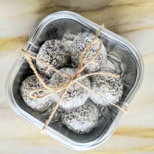 Chocolate date balls at Michele's Vegan Kitchen in Lagos