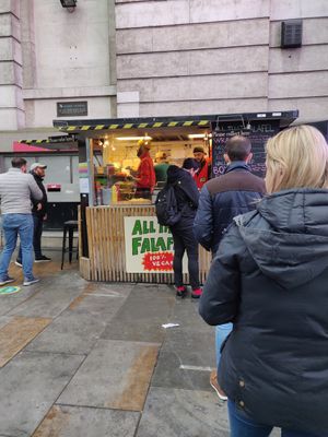Stand at All That Falafel - Food Stand in South East London