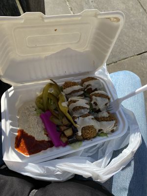 🧆 Falafel box. Recommend!  at All That Falafel - Food Stand in South East London