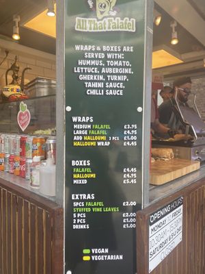 . at All That Falafel - Food Stand in South East London