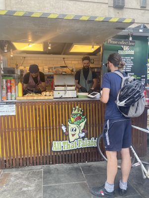 . at All That Falafel - Food Stand in South East London