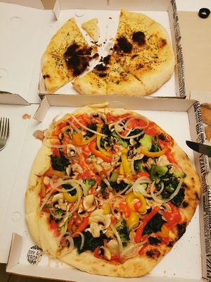 Vegan pizza at Pizzeria da Pasquale in Mainz