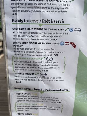 starters at Cocos Veggie e Tal in Foz Do Arelho