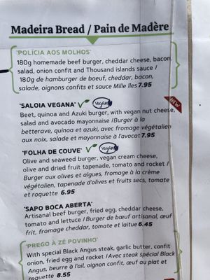 burgers  at Cocos Veggie e Tal in Foz Do Arelho