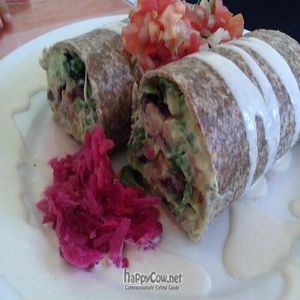 Jose burrito at Leaf Organics in Los Angeles