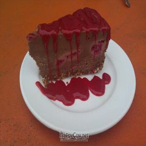 Raspberry Chocolate Cake at Leaf Organics in Los Angeles