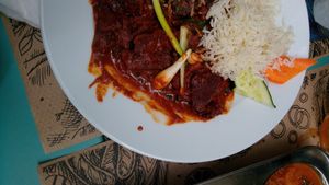 Seiten bifteki at Vegan Food Heaven in Barcelona