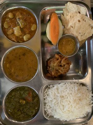 Thali   at Vegan Food Heaven in Barcelona