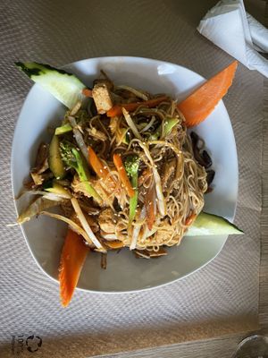 Veggie wok  at Vegan Food Heaven in Barcelona