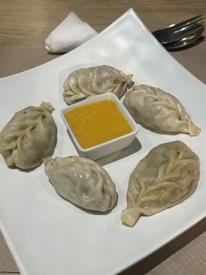 Vegetable dumplings  at Vegan Food Heaven in Barcelona