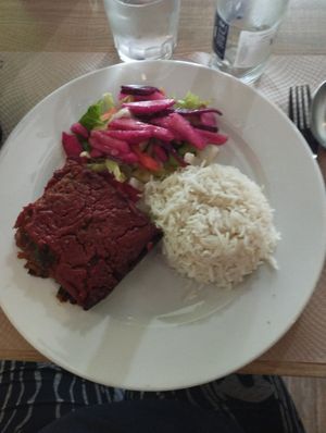 Albergínia al forn. at Vegan Food Heaven in Barcelona