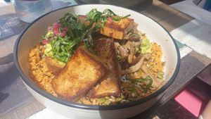 Smashed avo & mushrooms add tofu at Home Grown on Piper in Kyneton