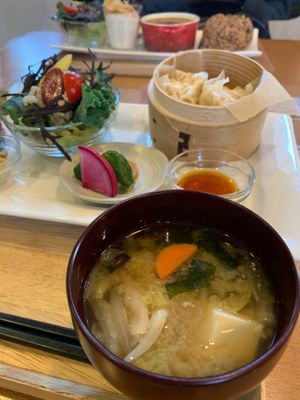miso soup at Koto-Koto in Tokyo
