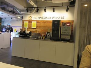 Drink counter at The Vegetarian Butcher Ikebukuro in Tokyo