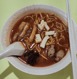 Mee Rebus (spicy) at Shan Yuan 善缘素食 in Central Singapore