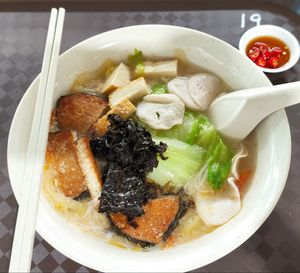 Sliced fish beehoon $3.50 at Shan Yuan 善缘素食 in Central Singapore