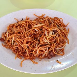 Mee Goreng $4 (no egg) at Shan Yuan 善缘素食 in Central Singapore