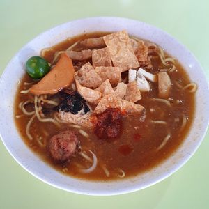 Mee Rebus $3 (no egg) at Shan Yuan 善缘素食 in Central Singapore