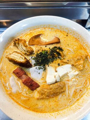 laksa at Shan Yuan 善缘素食 in Central Singapore