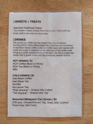 Drinks menu at KCH - 古晉 in North Perth