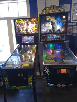 Pinball machines at Pie Slingers in Rock Spring