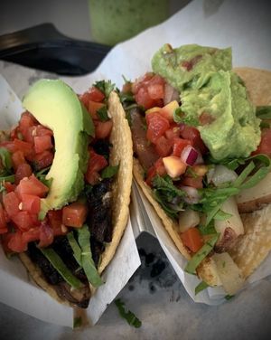 The taco lite and taco portobello...delicious!!! at El Torazo in Bellflower