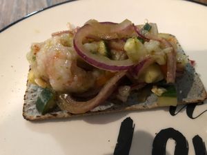 Aguachile de camarón at Anchor Vegan Seafood - Food Truck in Mexico City