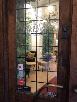 Front door  at Grönt in Jonkoping