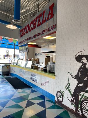 Counter to order  at Tacochela in Downers Grove