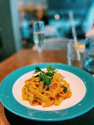 Creamy artichok, spinach and asperagus pastas at Oolaa - Stanley St in Hong Kong Island