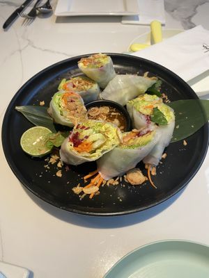 Vietnamnees veggie rolls. So fresh!    at Oolaa - Stanley St in Hong Kong Island