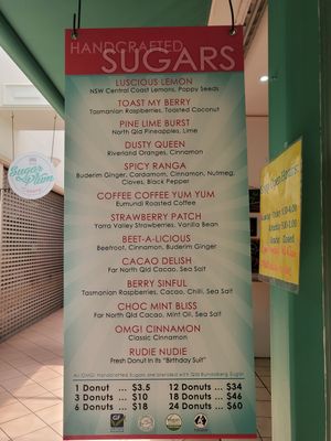 Menu #Veganuary at OMG Decadent Donuts in Coffs Harbour