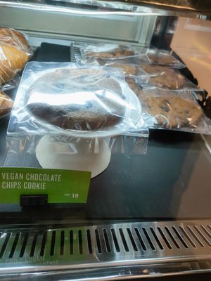 Vegan chocolate chip cookie at Starbucks in Jakarta