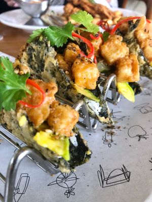 Nori tacos  at Acta Brasserie in Jakarta