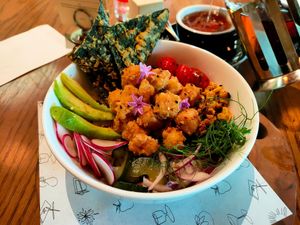 Tofu Poke Bowl at Acta Brasserie in Jakarta