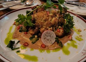 Cauliflower steak at Acta Brasserie in Jakarta