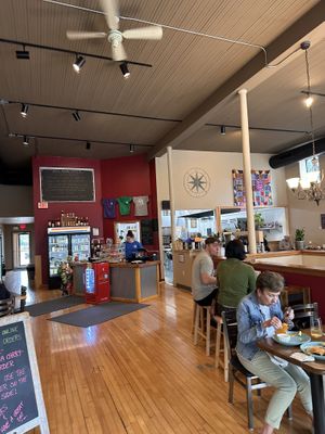 Be sure to walk up to cashier & order before sitting   at get REAL cafe in Sturgeon Bay