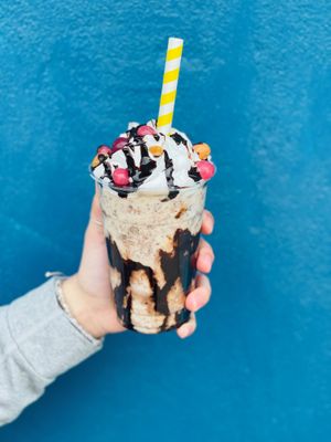 Our Tumbleweeds are a thick shake with mix ins.  All made from scratch.  Completely Vegan and gluten free at Moo-Over in Columbia City