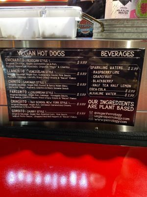 Menu at Perrology in Fort Lauderdale