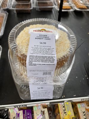 vegan bunt cake   at Frazier Farms Market in La Mesa