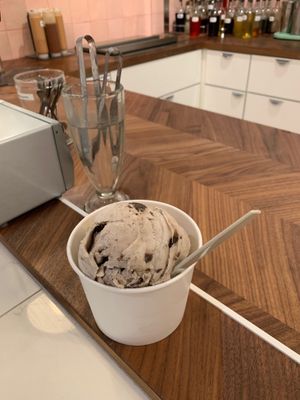 Macchiato chip and ultimate Oreo vegan ice cream at Freshie's Ice Cream in Lexington