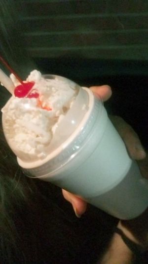 Oreo milkshake with almond milk at Freshie's Ice Cream in Lexington