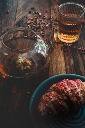 vegan raspberry croissant at Matestone Coffee & Tea House in Maidstone