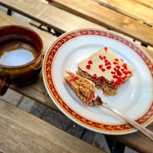 Granola with raspberries and white chocolate at Matestone Coffee & Tea House in Maidstone