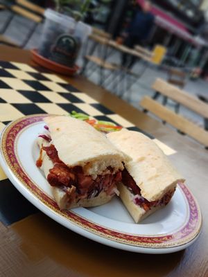 BBQ pulled jackfruit Ciabatta at Matestone Coffee & Tea House in Maidstone
