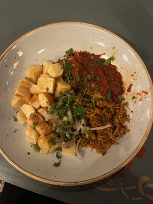 Vegan biryani bowl  at Lounges - Sentado Lounge in Sittingbourne